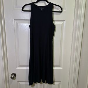 Athleta Santorini Thera Dress Size Small Black Sleeveless Stretch Fit And Flare